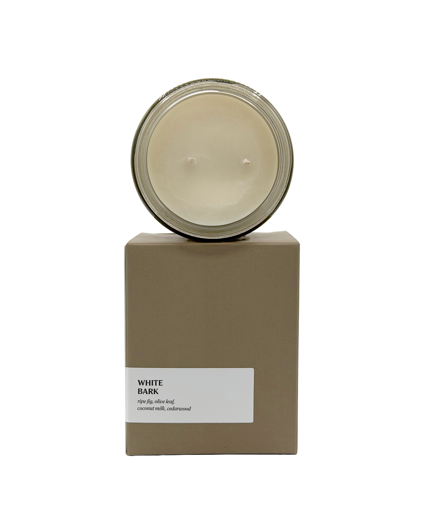 White Bark Candle