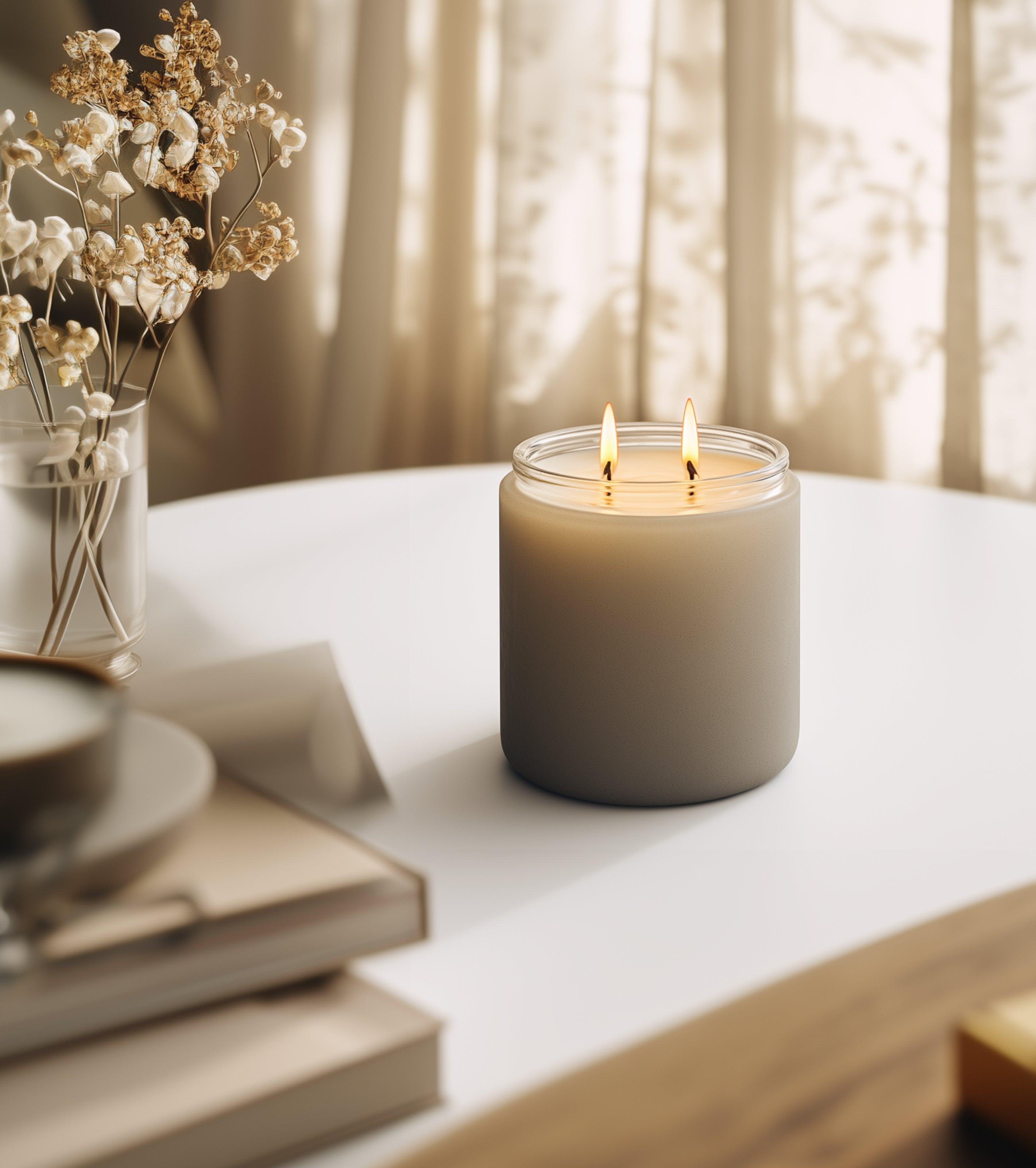 White Ferrari Candle